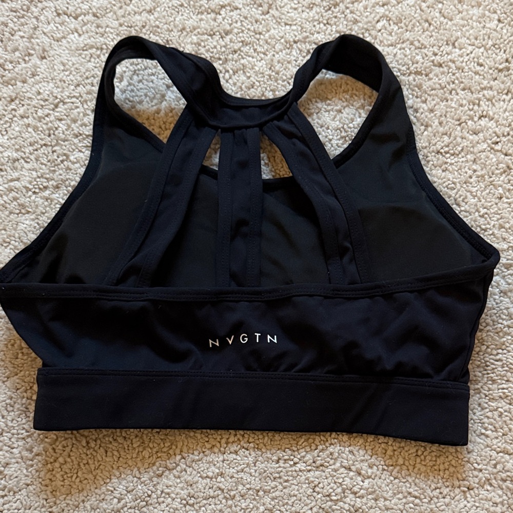 NVGTN Black Sports Bra - Picture 2 of 4